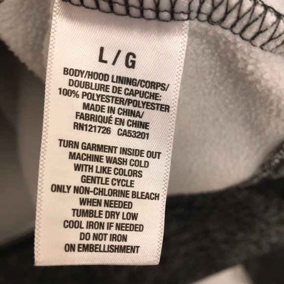 Men’s A87 half zip hoodie orange and gray - Picture 4 of 4